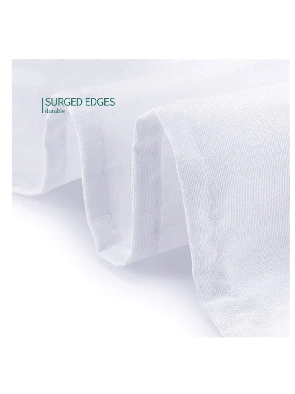 Classic Tablecloth 100% Polyester WASHABLE Wrinkle-Free 108” ROUND - WHITE